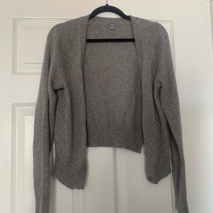 Aerie cropped gray sweater